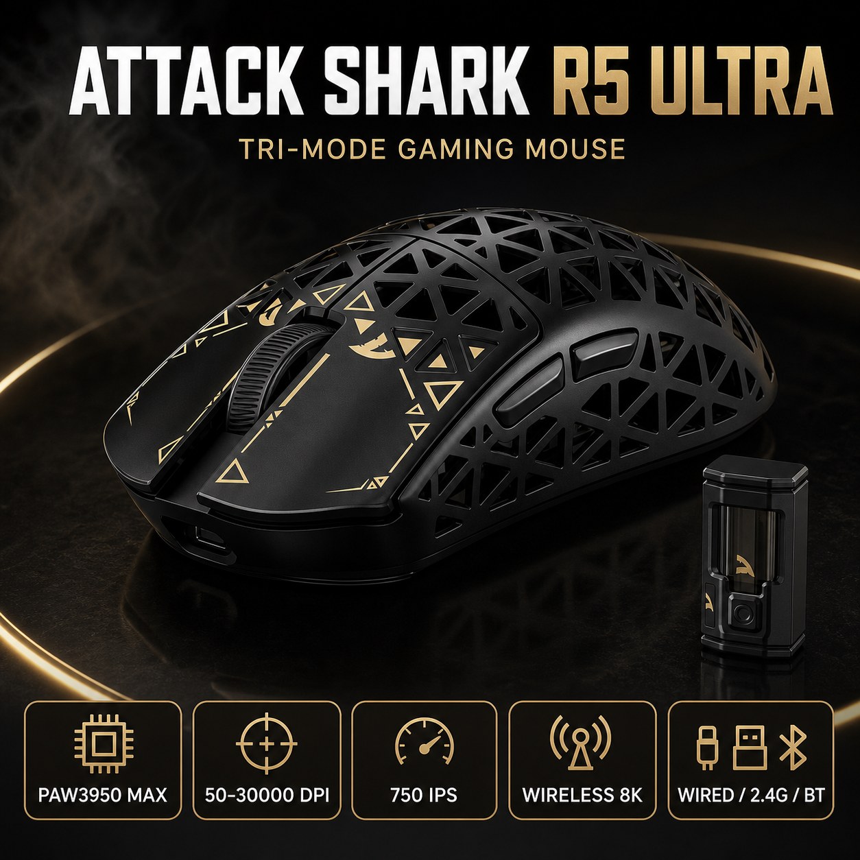 Logitech Mouse G Pro X Superlight - ATTACK SHARK R5 Ultra Mouse Gamer