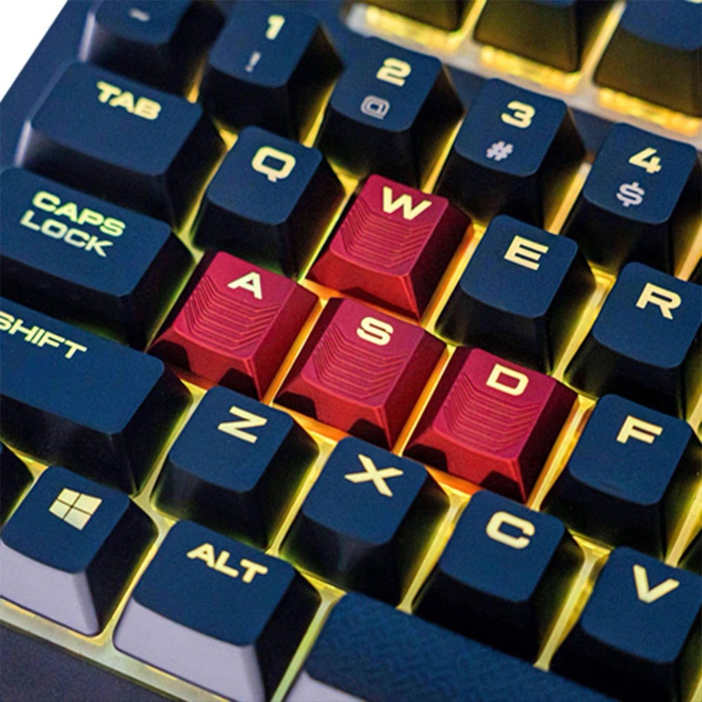 Gaming Accessories Aesthetic - Teclas translúcidas para WASD e teclas