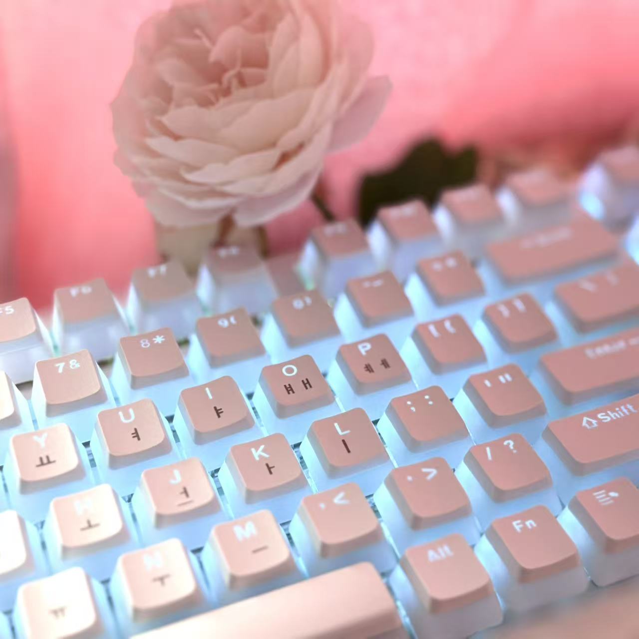 Hangul keycap layout coreano k - Gaming Accessories Aesthetic avaliação e preço