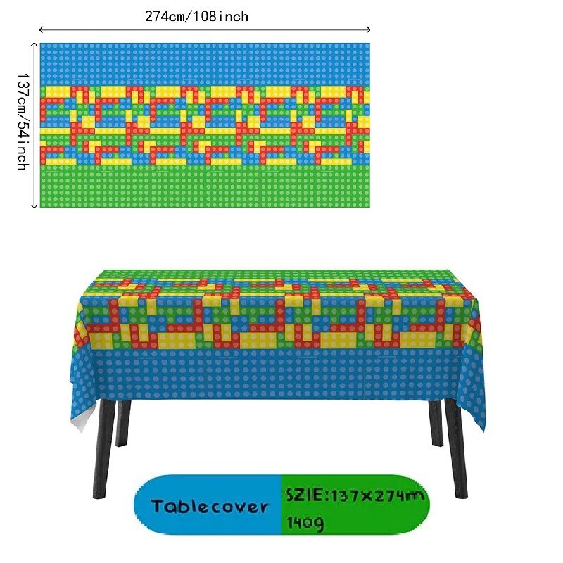 Toalha de Mesa Estilo Bloco de - Gaming Accessories For Room avaliação e preço