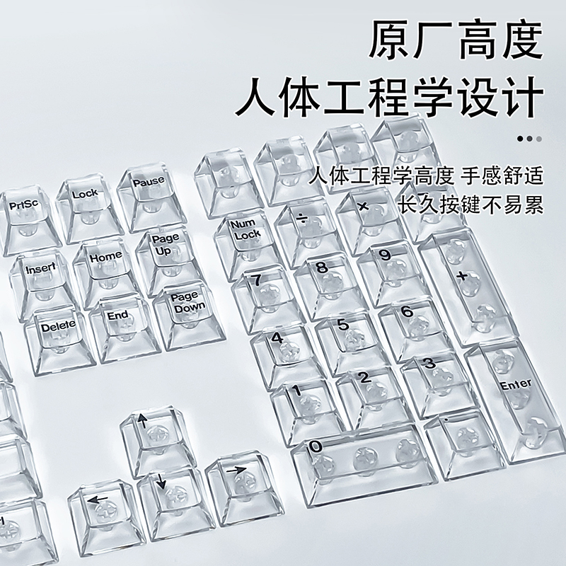 Teclas Transparentes de Crista - Gaming Accessories Aesthetic avaliação e preço