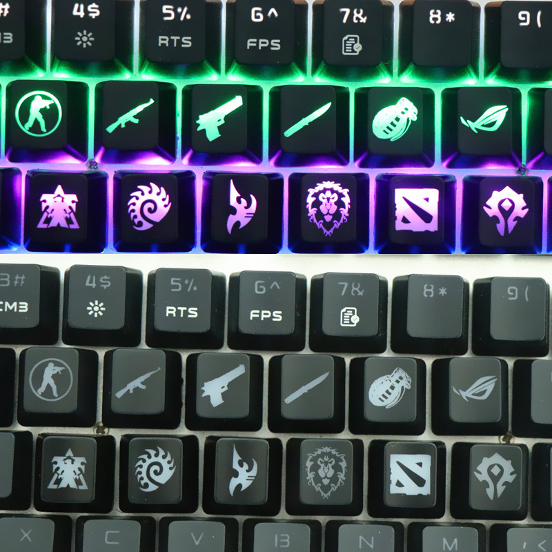 CS GO Gaming Keycaps Personali - Gaming Accessories Aesthetic avaliação e preço