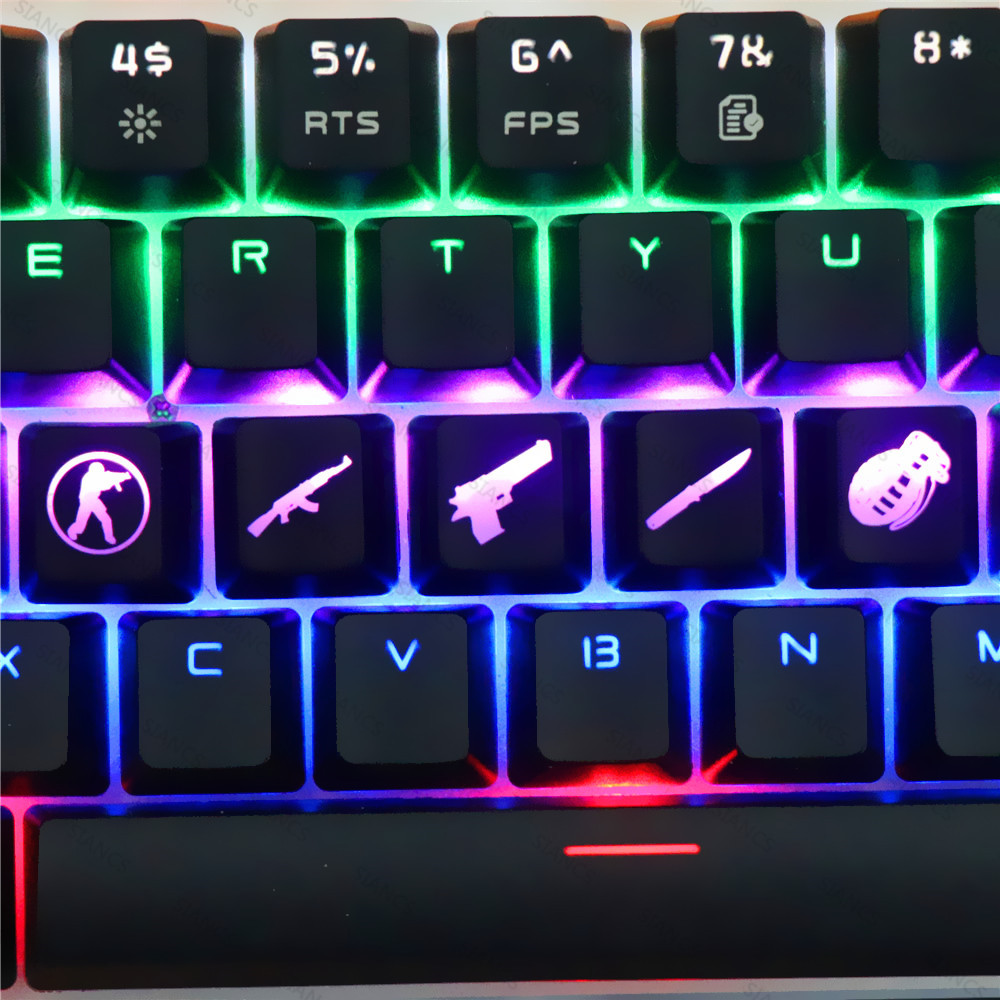 CS GO Gaming Keycaps Personali - Gaming Accessories Aesthetic avaliação e preço